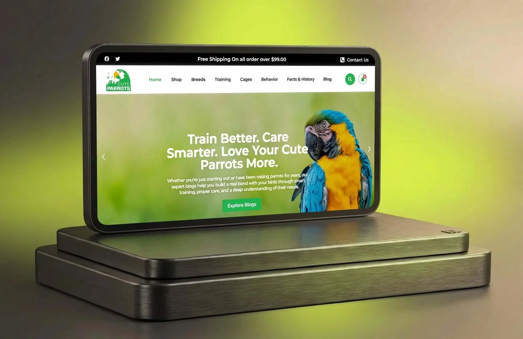 CuteParrots.com case study